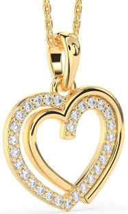 Diamond Gold Heart Necklace
