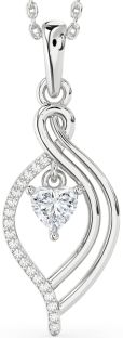 Diamond White Gold Heart Necklace