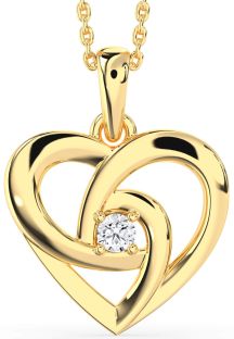 Diamond Gold Heart Necklace