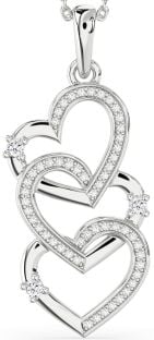 Diamond White Gold Heart Necklace