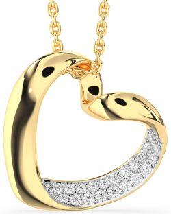 Diamond Gold Heart Necklace