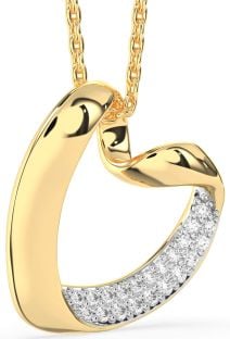 Diamond Gold Heart Necklace