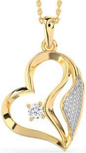 Diamond Gold Heart Necklace