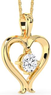 Diamond Gold Heart Necklace