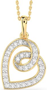 Diamond Gold Heart Necklace