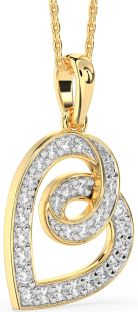 Diamond Gold Heart Necklace