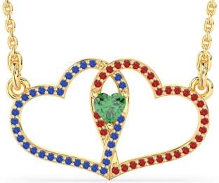 Large Gold Heart Necklace