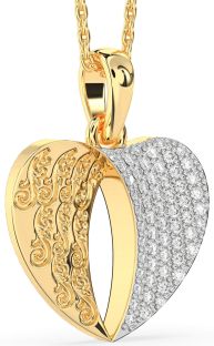 Diamond Gold Heart Necklace