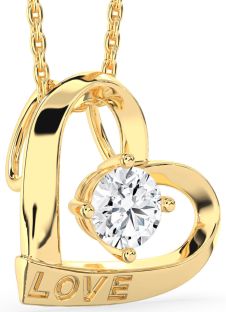 Diamond Gold Heart Necklace