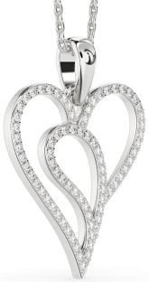 Diamond White Gold Heart Necklace