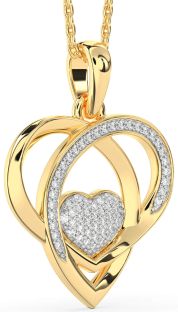 Diamond Gold Heart Necklace