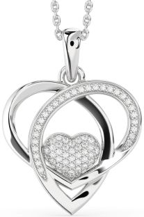 Diamond White Gold Heart Necklace