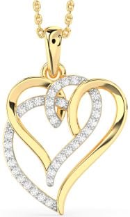 Diamond Gold Heart Necklace