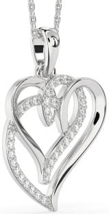 Diamond White Gold Heart Necklace