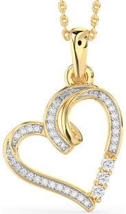 Diamond Gold Heart Necklace