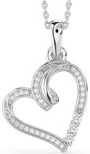 Diamond White Gold Heart Necklace