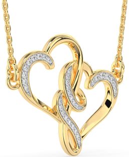 Diamond Gold Heart Necklace