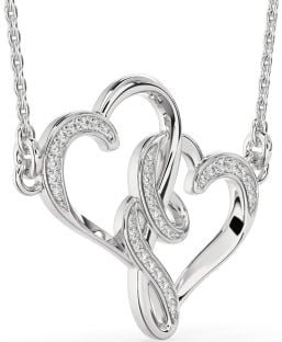 Diamond White Gold Heart Necklace
