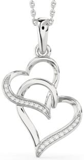 Diamond White Gold Heart Necklace