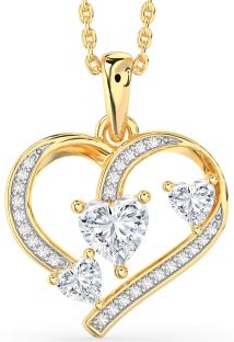 Diamond Gold Heart Necklace