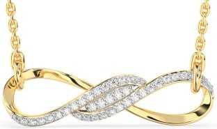 Diamond Gold Infinity Necklace