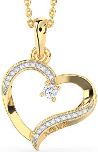 Diamond Gold Heart Necklace