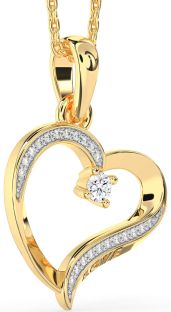 Diamond Gold Heart Necklace