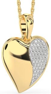 Diamond Gold Heart Necklace