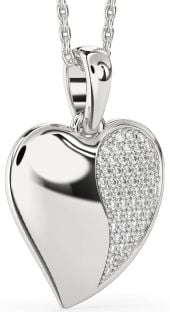 Diamond White Gold Heart Necklace