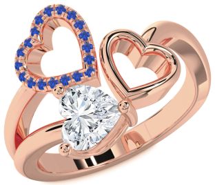 Rose Gold Heart Promise Ring
