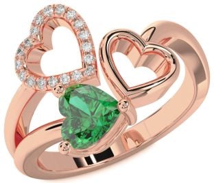 Rose Gold Heart Promise Ring