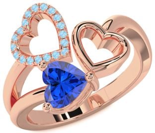 Rose Gold Heart Promise Ring