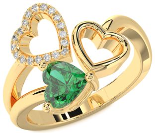 Gold Heart Promise Ring