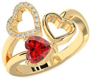 Gold Heart Promise Ring