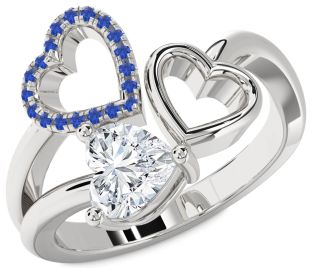 Platinum Heart Promise Ring