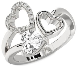 Silver Heart Promise Ring