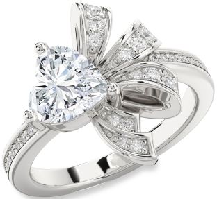 Diamond White Gold Heart Ring