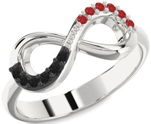 Silver Infinity Round Promise Ring