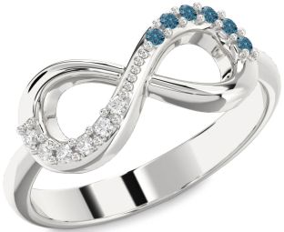 Silver Infinity Round Promise Ring
