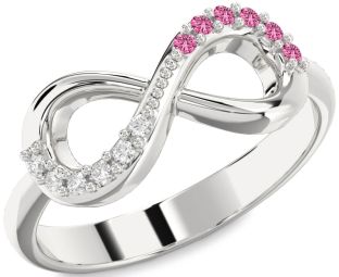 Silver Infinity Round Promise Ring