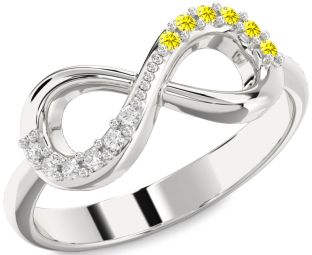 Silver Infinity Round Promise Ring