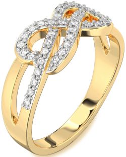 Diamond Gold Infinity Ring