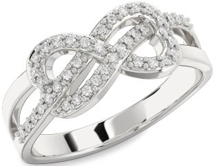 Diamond White Gold Infinity Ring