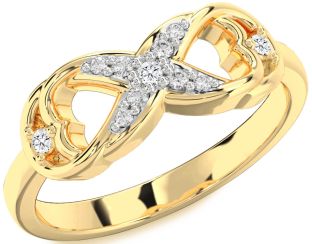 Diamond Gold Infinity Ring