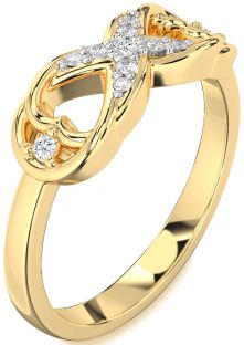 Diamond Gold Infinity Ring