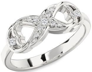 Diamond Platinum Infinity Ring