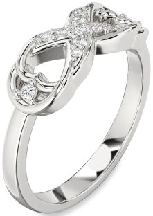Diamond White Gold Infinity Ring