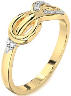 Diamond Gold Infinity Ring