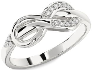 Diamond White Gold Infinity Ring
