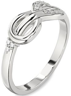 Diamond White Gold Infinity Ring